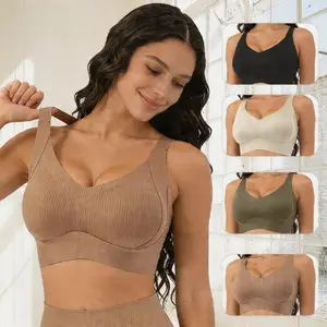 VETOXKA 4 itemsWomens Strapless Bras Non-Slip Tube TopPush Up Bralette Seamless Plus Size Bandeau Bra EverydayConvertible Brapush Bra Womenswear