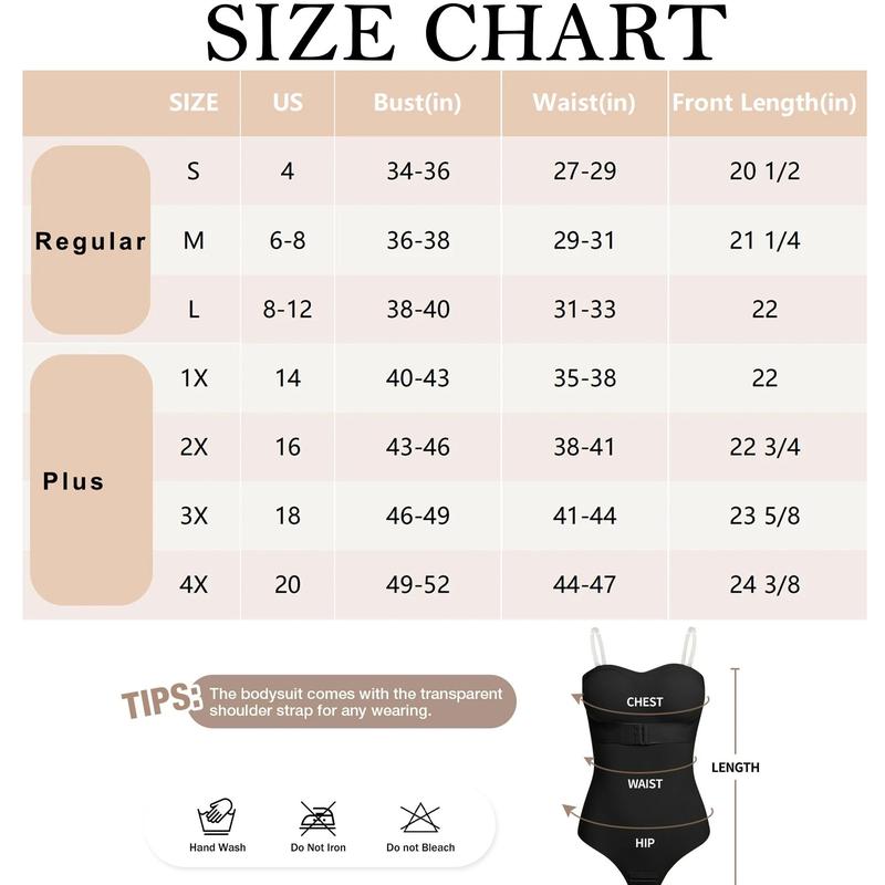 New Bustier Shapewear Bodysuit Tummy Control Strapless Bra Shapewear for Women Strapless Faja Body Shaper Thong Light Shapewear Womenswear Plus Size S-4XL Black Basic Casual New Bustier Shapewear Bodysuit Tummy Control Strapless Bra Shapewear for Women Strapless Faja Body Shaper Thong Light Shapewear Womenswear Plus Size S-4XL Black Basic Casual