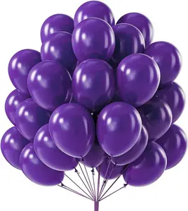 PartyWoo Dark Purple Balloons 50pcs 12 Inch Royal Purple Latex Helium Balloons for Birthday Baby Shower Graduation Anniversary Bachelorette Princess Butterfly Themed Party Decorations Purple-Y16