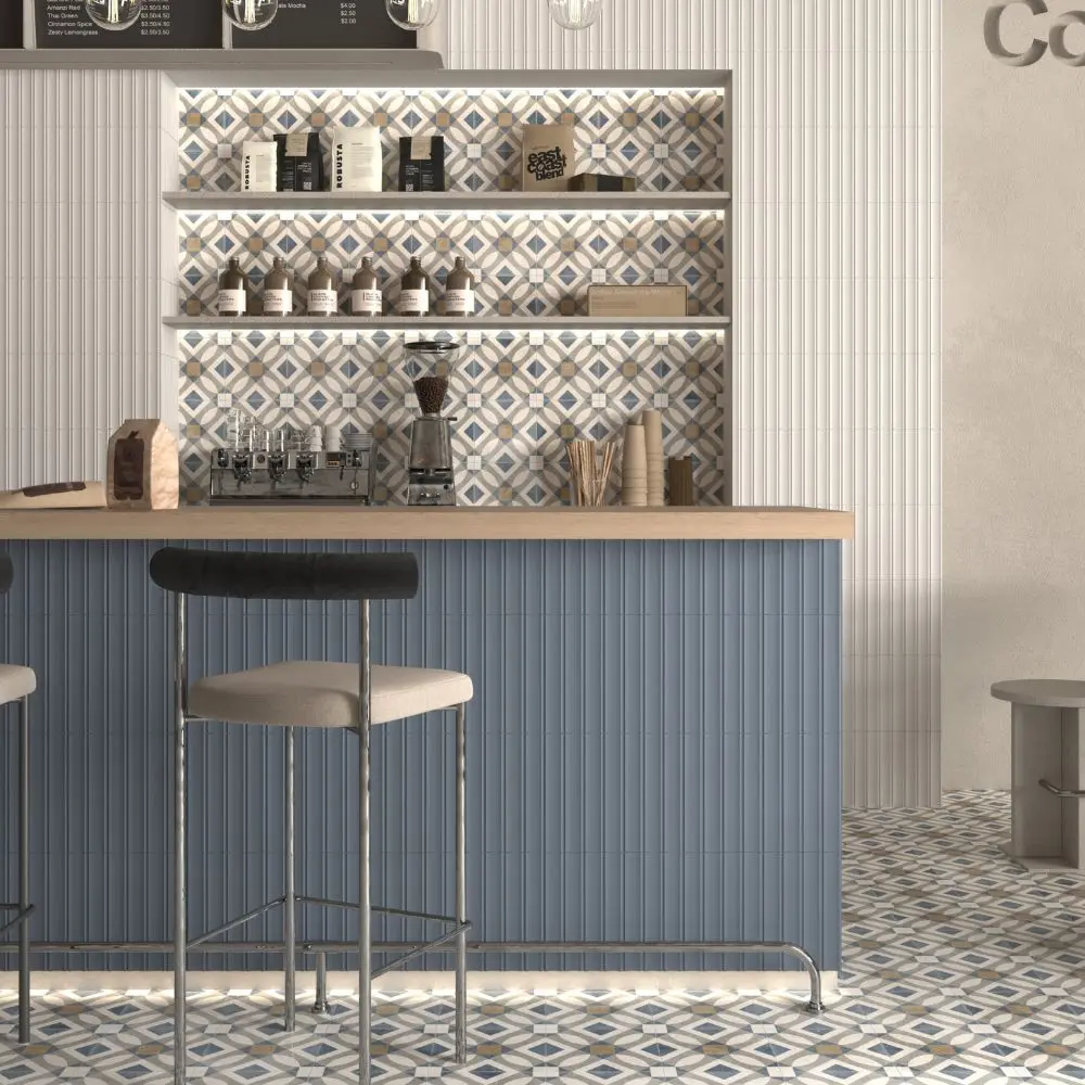 Milare Scala Blu 4.5x9 Porcelain Tile Sample