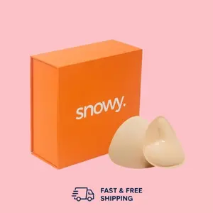 Snowy Sticky Push-Up Inserts for Women | Reusable Adhesive Bra Cups | Add Up to 2 Cup Sizes | Sweat & Water Resistant | Outfit Enhancer