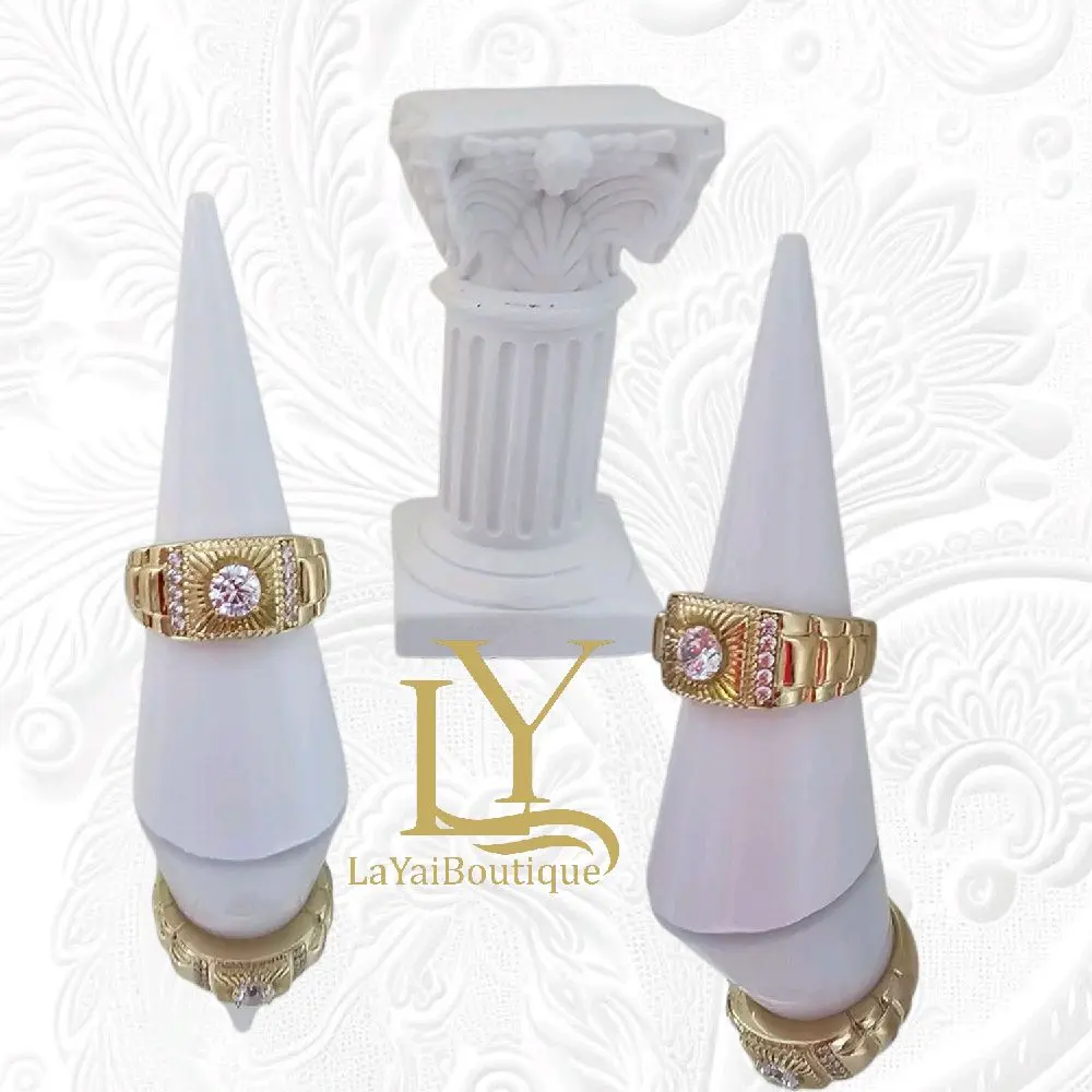 LaYaiBoutique #1332 Unisex ring, 14k gold plated, high quality.