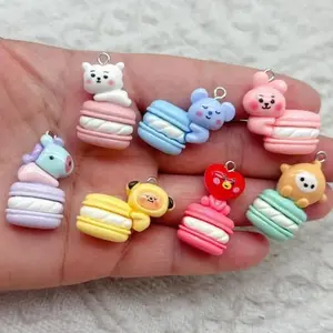 10pcs Resin Cartoon Charm for Jewelry Making Earring Necklace Bracelet Pendant Phone Diy Accessories Craft Supplies