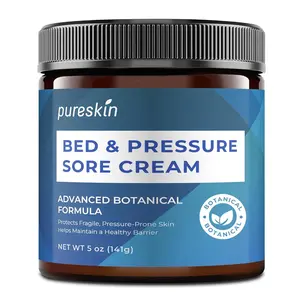 pureskin Bed Sore Cream : Pressure Sore Treatment for Elderly, Bedridden & Wheelchair Users – Natural Soothing Formula for Sensitive Skin – Large 5 oz