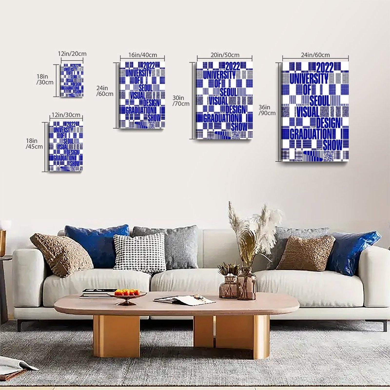 UNIVERSITY OF SEOULI VISUALDESIGN Poster Decorative Painting Canvas Wall Art Picture Print Modern Family Bedroom Decor