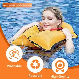 Automatic Inflatable Adjustable Chest Strap ( 29-62inch ) Automatic Inflation in Emergency Situations -  Boats, Fishing, Water Sports - Durable Oxford Cloth Material, Safety Vest, Outdoor Adventurers Life Jacket Soft Buoyancy High Quality