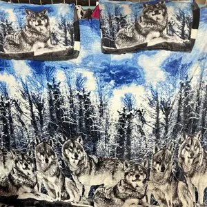 Ice Wolf 3 Piece Blanket Set