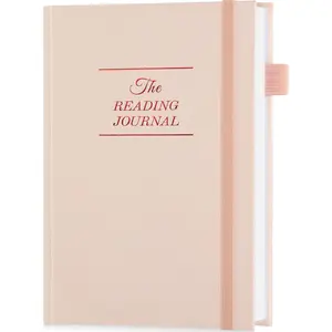 Reading Journal - Book Log for 75 Reviews & Progress Tracking, Ideal Gift for Book Lovers, A5 Size Rose Gold