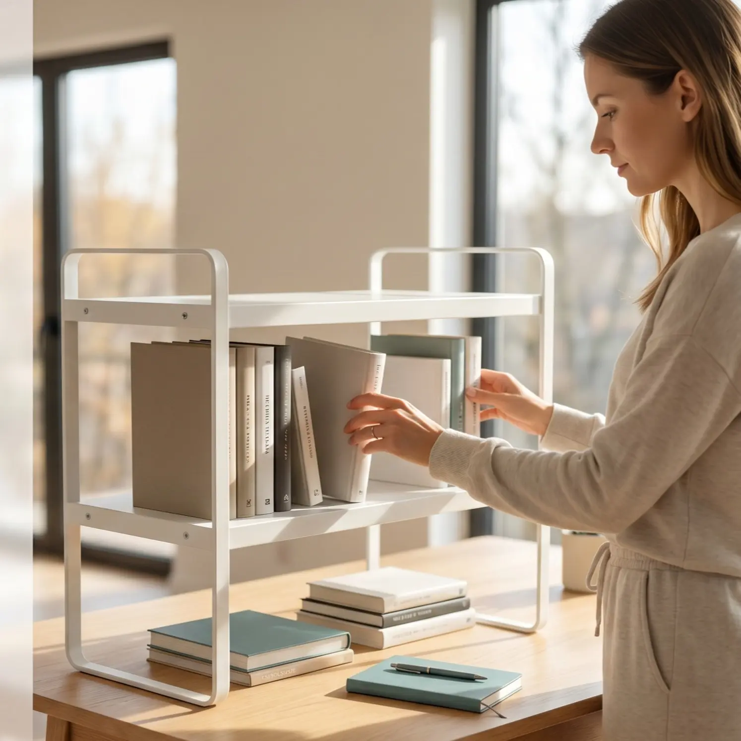 Multi-layer Desktop Storage Organizer - Durable Structure Countertop Rack, Space-Saving Tabletop Shelf for Office Supplies, Condiments, Daily Items (Fits Any Space)
