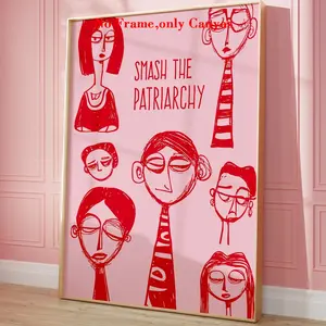 Vintage Poster Wall Art, Feminist Print, Girl Power Decoration, Lgbtq+ Art, Bedroom & Living Room Decor, Moving Gift, Unframed Wall Art