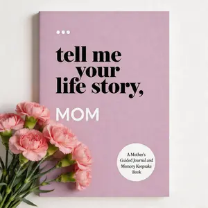 Tell Me Your Story Series Notebook Mom Dad & Grandparent Memory Journal Guided Life Story Keepsake Notebook Family Heritage Scrapbook Gift for All Ages