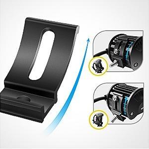 Nilight 2PCS Base Mounting Brackets Universal Slide Bracket Kits for LED Light Bar, Model: 90035B