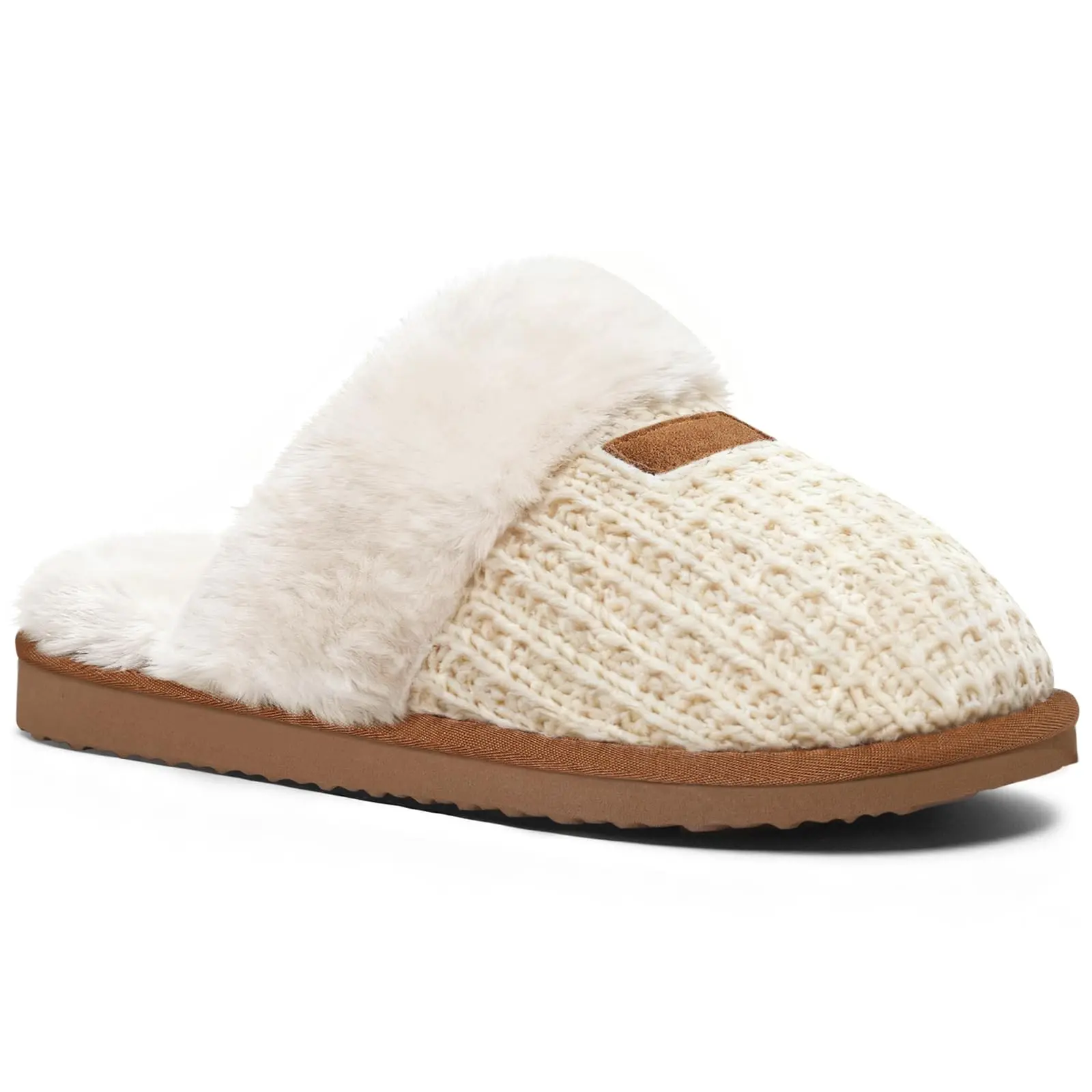 KIDMI Women's Fuzzy Slippers Memory Foam Slippers For Women Cozy Faux Fur House Shoes Indoor Warm Bedroom Slippers Winter Fluffy Slip On Cute Furry Slippers Suitable New Year's Gifts