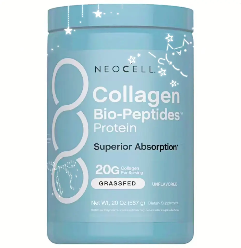 NeoCell Collagen Bio-Peptides Powder | 20g Grass-Fed Protein | Unflavored, 20 oz