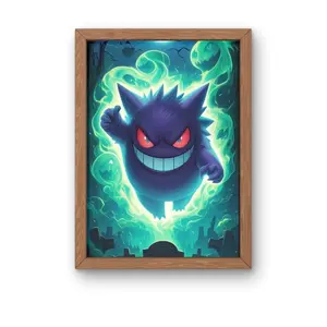 Gengar Poster Anime, Movie Bedroom Decor, Unframed Wall Art, Home Decor