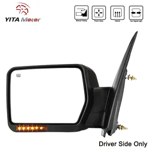 YITAMOTOR Left / Right Side Power Heated Mirror for 2007- 2014 Ford F150 F-150 Turn Signal Light