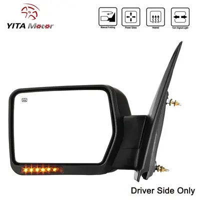 thumbnail image 2 of Spieg Passenger Side Power Mirror For Ford Fiesta 2011-2019 – Heated, Signal Spotter, Manual Fold, Black Cap 2 of 5
