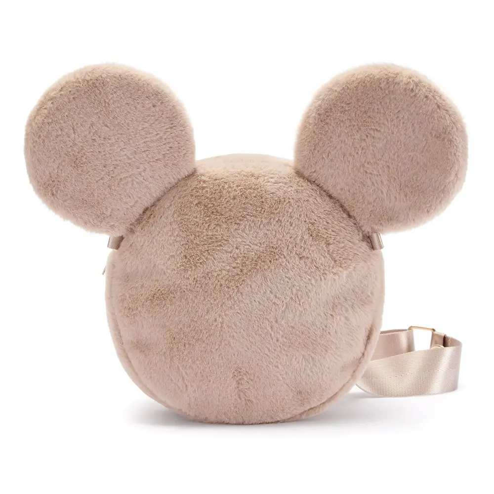 Disney Store Mickey Mouse Icon Plush Crossbody Bag – Mocha