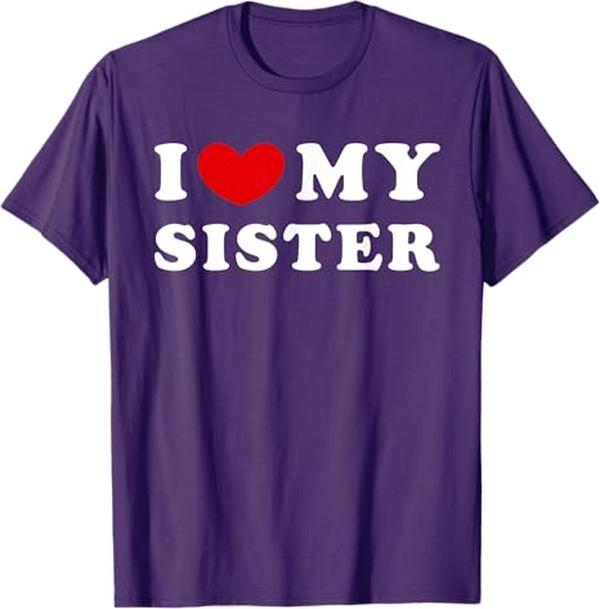 I Love My Sister, I Heart My Sister T-Shirt