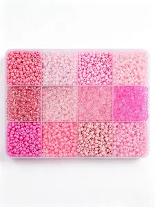 4800pcs 3mm Premium Glass Beads Set, Bead Assortment, Ideal for Bracelets Necklaces Jewelry Making, Includes Storage Box, Perfect Gift for Holidays, Jewelry Making Supplies