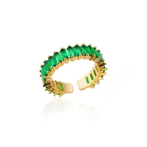 Green Rhinestone Ring