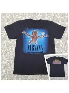 Nirvana Rock Band Classic Album Poster Graphic Print T-shirt Streetwear Hip Hop Fashion Tee Men Women Loose Oversized Top