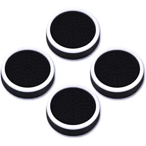 PS Portal Thumb Grips Black, Full Protection Analog Stick Cover  Joystick Caps Anti-Scratch & Anti-Slip Thumbstick Replacement Thumb Grips Caps PS Portal Accessories (4 Pcs) - Black
