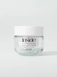 Inside Skincare Pore-diminishing Overnight Serum with Spearmint Essential Oil Vitamin B3 & Sweet Almond Oil for Oily Acne-Prone Skin 50G