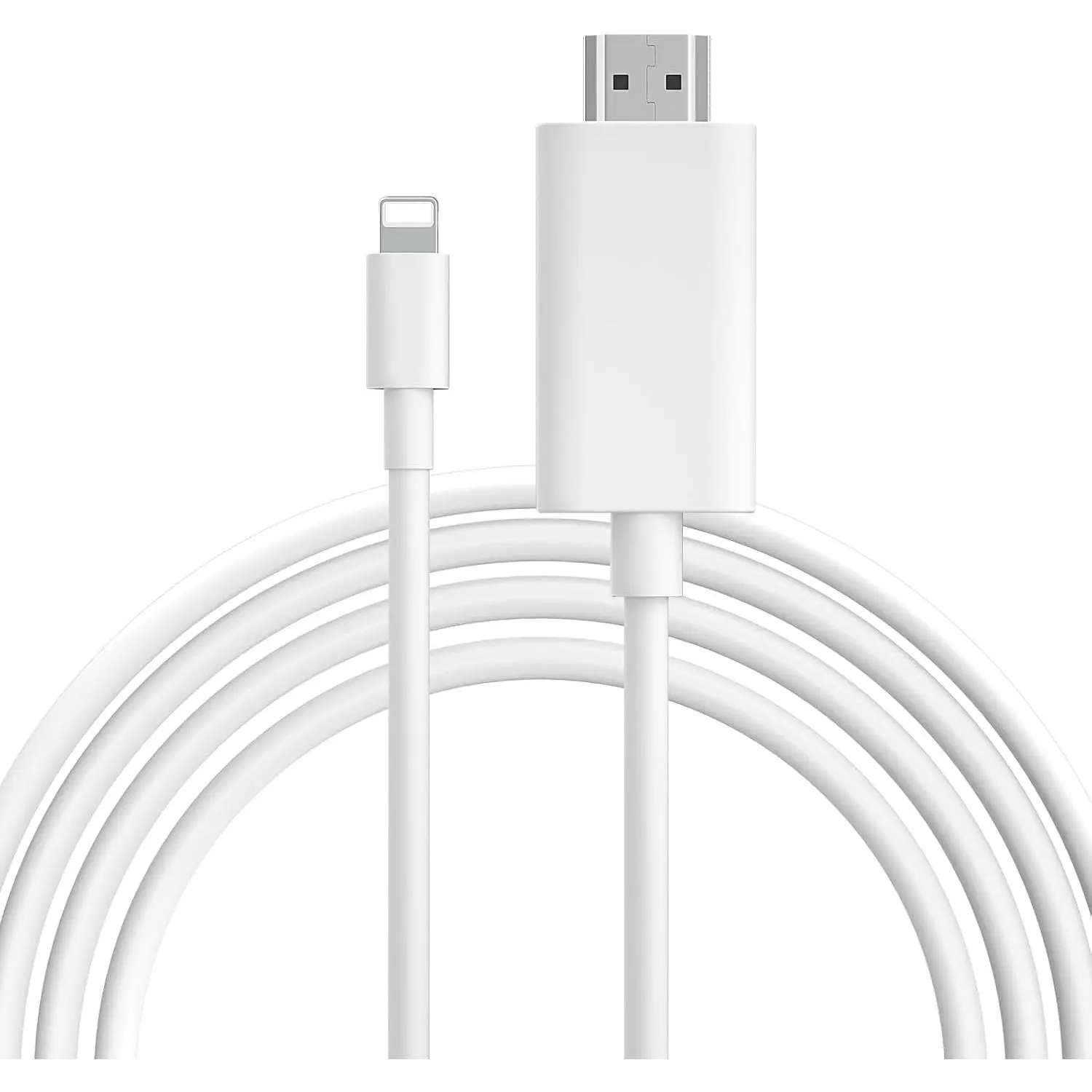 [MFi Certified] Lightning to HDMI Cable • HDMI Cable for iPhone to TV • Compatible with iPhone14, 13, 12, 11 to TV Output • with 1080P HD Display • Just Plug and Play/6.6FT