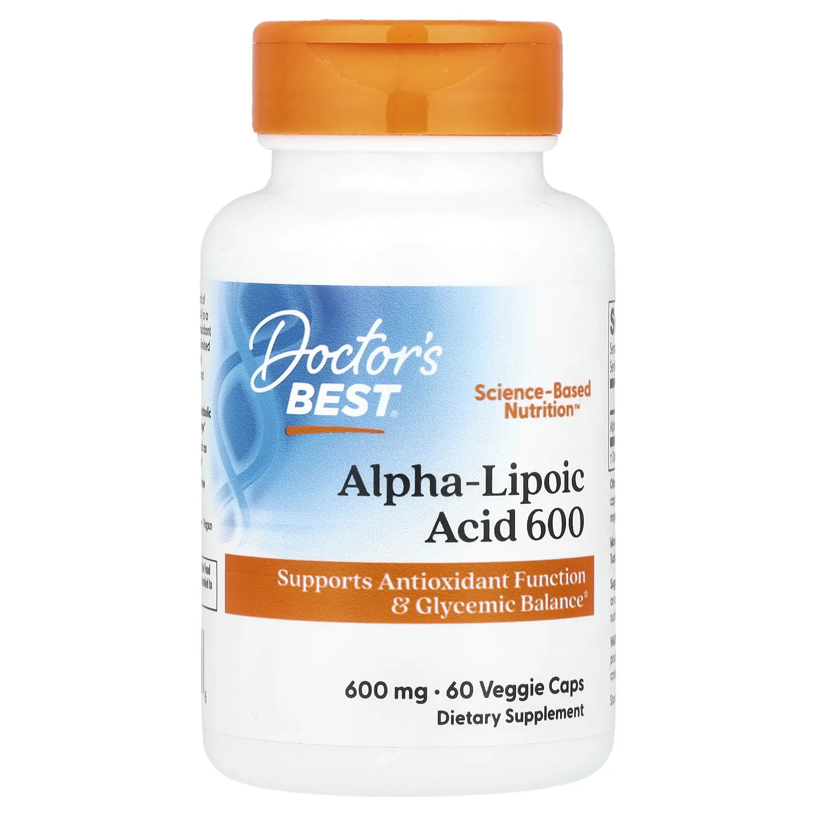 Doctor's Best Alpha-Lipoic Acid 600, 600 mg, 60 Veggie Caps