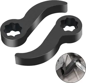 2Pcs Pry Bar Wrench Adapter & Ratchet Pry Bar Attachment for 1/2" 8pt Square Profile, Crowbar Adapter Head, Tight Space Half Shaft Removal Car Repair Tools