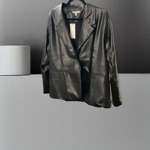 Faux Leather Blazer