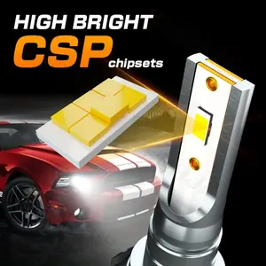 9005/HB3 LED Bulbs 66000LM 10x Super Bright, 6500K Cool White Can Bus Compatible, 60000+ Hrs with Cooling Fan, IP68 Waterproof Plug-N-Play Driving Fog Lights