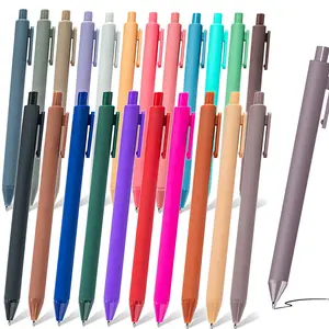 25-Pack Bulk Ballpoint Pens - 1.0mm Black Ink Retractable Writing Pens | Smooth Writing for Office, School, Home | Cute Colorful Gift for Teachers, Students, Employees