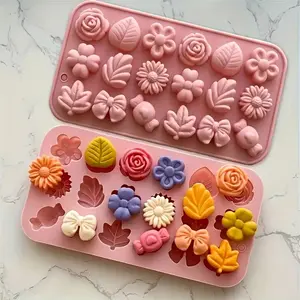 2 PCS,Silicone Candle Molds (Set of 18) New Vibrant And Colorful Candle Making Tools Suitable for Decorations for Halloween Christmas And Thanksgiving Jewelry Making And Home Decor Festive Craft Supplies Exquisite Patterns Durable Craft Materials