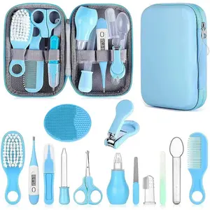 Baby Grooming Kit, Infant Safety Care Set with Hair Brush Comb Nail Clipper Nasal Aspirator,Baby Essentials Kit for Newborn Girls Boys
