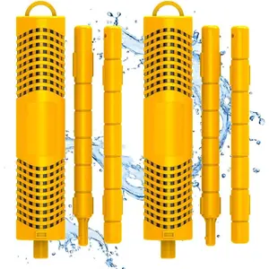 Mineral Sticks for Hot Tub, Hot Tub Stick with 4 Months Lifetime Universal for Hot Tub & Pool,  Mineral  Keeps Water  Clear (Yellow,2-Pack)