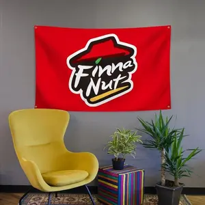 1 Finna Nut Polyester Banner, 3x5ft, Dorm Party Decorations, Indoor And Outdoor Decorative Flag, College Event Decorations, Wall Decor, Bedroom Living Room Gift Hanging Variant