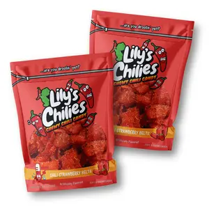 Chili Strawberry Belts (Two 4oz Bags), Chili Candy Snack