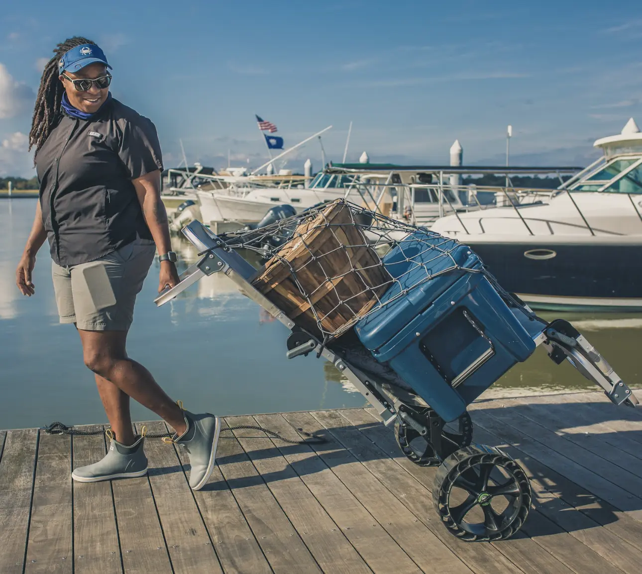 The Wanderr by OME Gear a 5 in 1 Transforming Outdoor Cart/Hauler, Higher Chair, Lower Chair, Lounger, Cot - Adjustable, Mostly Assembled, Moveable Armrests, Durable, Sturdy