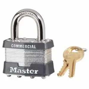 Master Lock 470-1KA-0303 Laminated Dual Unlock Keyed Alike Padlock, Key Code Included, Dual Unlock Keyed Padlocks