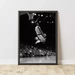 Kobe Bryant Poster, Kobe Bryant Print, Kobe Bryant Wall Art, Basketball Poster, Paper, Rustic Charm