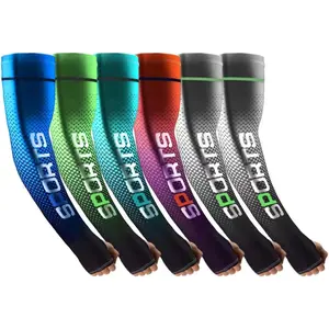 6 Pairs Arm Sleeves UV Protection Cooling Men Women Sunblock Cycling Arm Cover