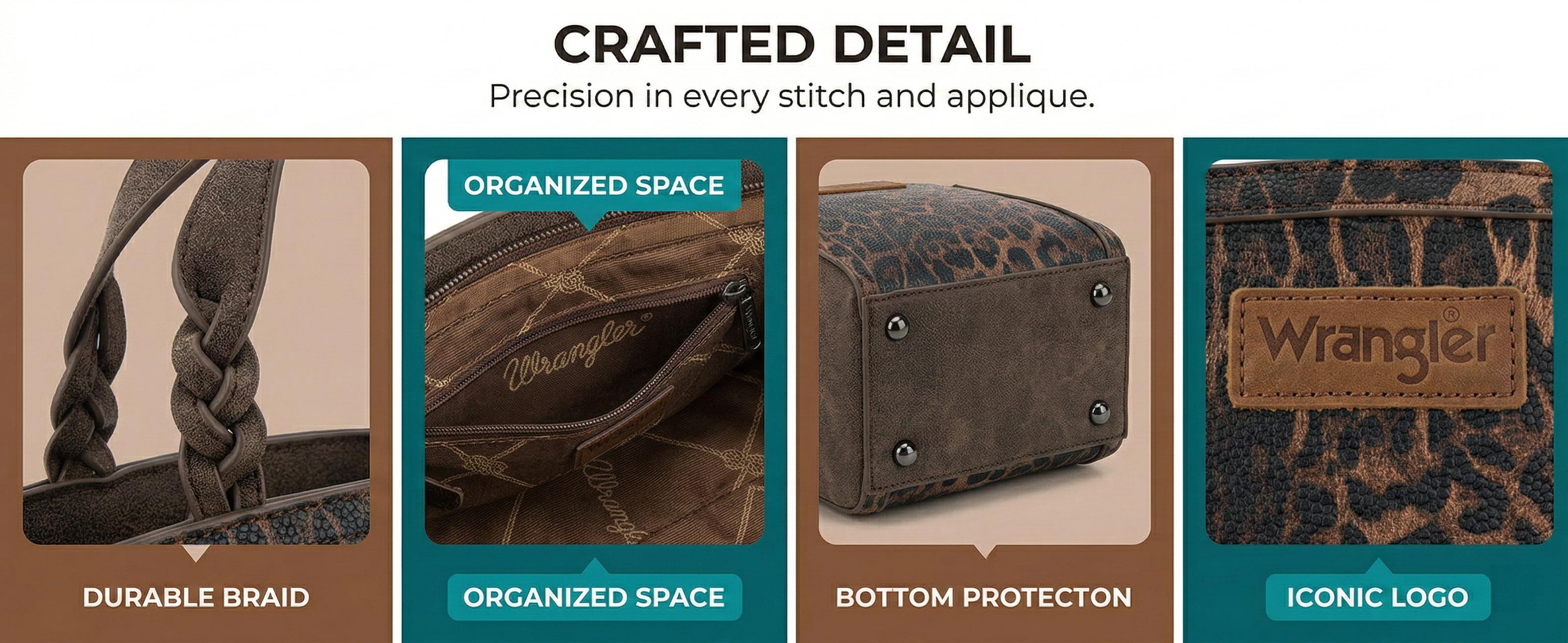 Wrangler Leopard Print Tote Crossbody Bag for Women High Capacity PU Leather Suede Texture Durable Everyday Use TikTokShopJumpstartSale Wrangler Leopard Print Tote Crossbody Bag for Women High Capacity PU Leather Suede Texture Durable Everyday Use TikTokShopJumpstartSale