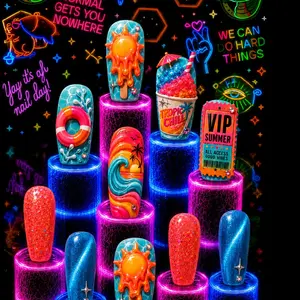 Melted Paradise Summer Press-On Nail Set