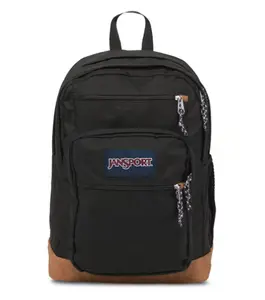 JanSport 34L Cool Black Unisex Backpack with 15-inch Laptop Sleeve - Large Computer Bag Rucksack with 2 Compartments, Ergonomic Straps, StudentBackpack,CollegeBackpack, School/ Book/ Gym Bag, 12 '' W Travel shoulder bag