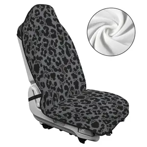 【Free Ship】Black Leopard Print Car Seat Towel Cover - Absorbent Sweatproof Non-Slip Seat Protector for Post Gym Workouts Hiking Camping & Summer Beach Trips Protect Your Car Seats from Sweat Stains Water & Dirt Universal Fit for SUV Truck Van