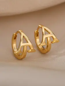 Letter Design Hoop Earrings for Summer, Fashion Accessories for Party, Daily Clothing Decor for Girl and Women, Fashionable Hoop Earrings