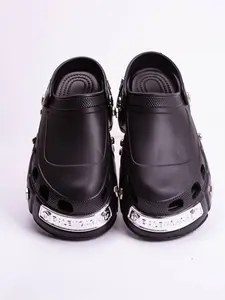 Women's Fashionable Solid Color Platform Clogs, Breathable Lightweight Clogs, Casual Comfortable Breathable Non-slip Clogs, Trendy All-match Clogs for Indoor & Outdoor Wear