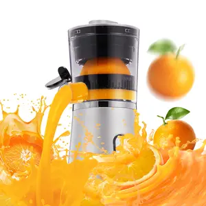 FOHERE Electric Citrus Juicer Squeezer, Automatic Orange Juicer with Power Cord, One Touch Operation, Portable Juicer Suitable for Lemon, Citrus Fruit, Easy to Clean, Silver